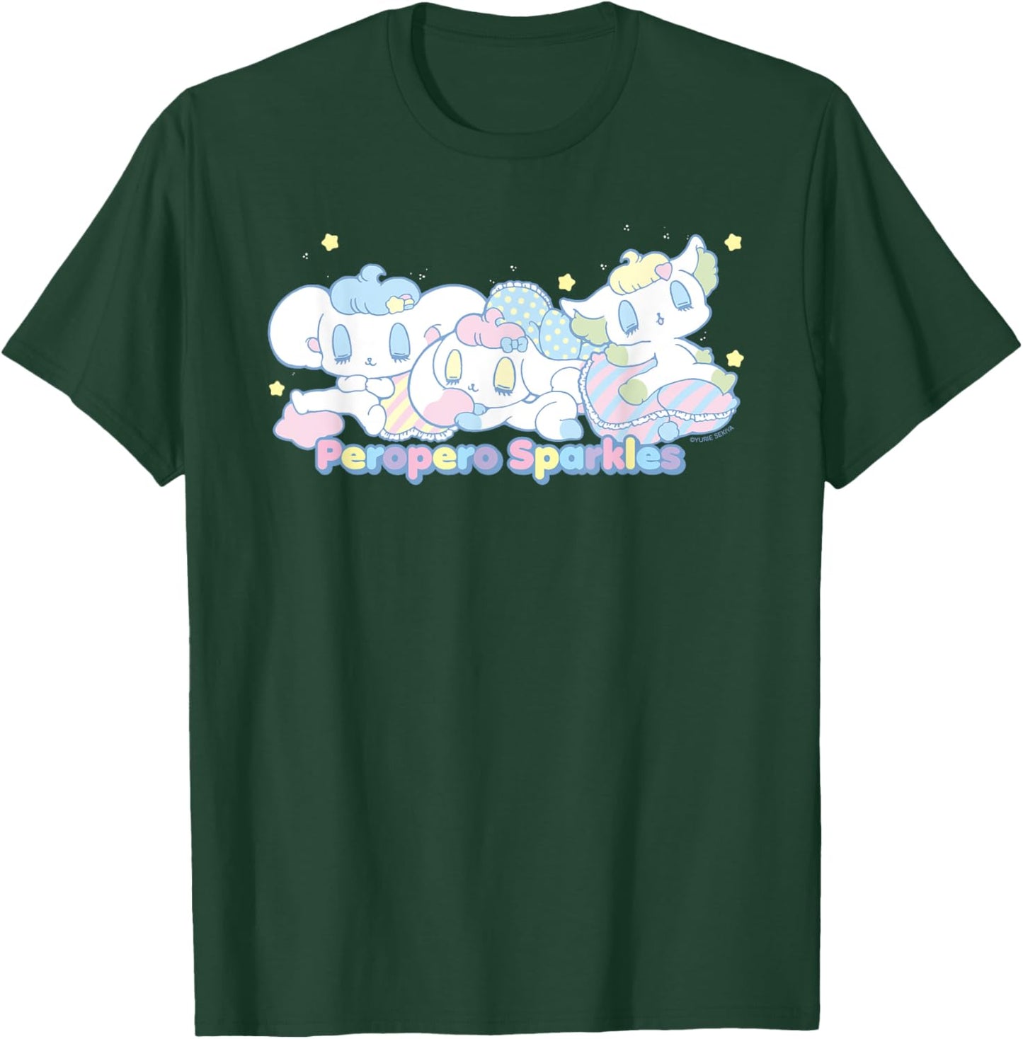 PeroPero Sparkles Manga Rue Love Hearts Valentines Kawaii T-Shirt - T-Shirt | Forest
