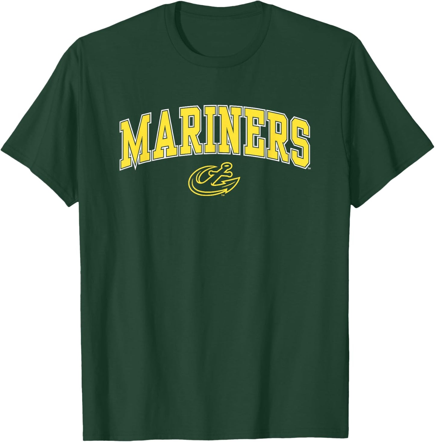 Maine Maritime Mariners Arch Over Blue Officially Licensed T-Shirt - T-Shirt | Forest
