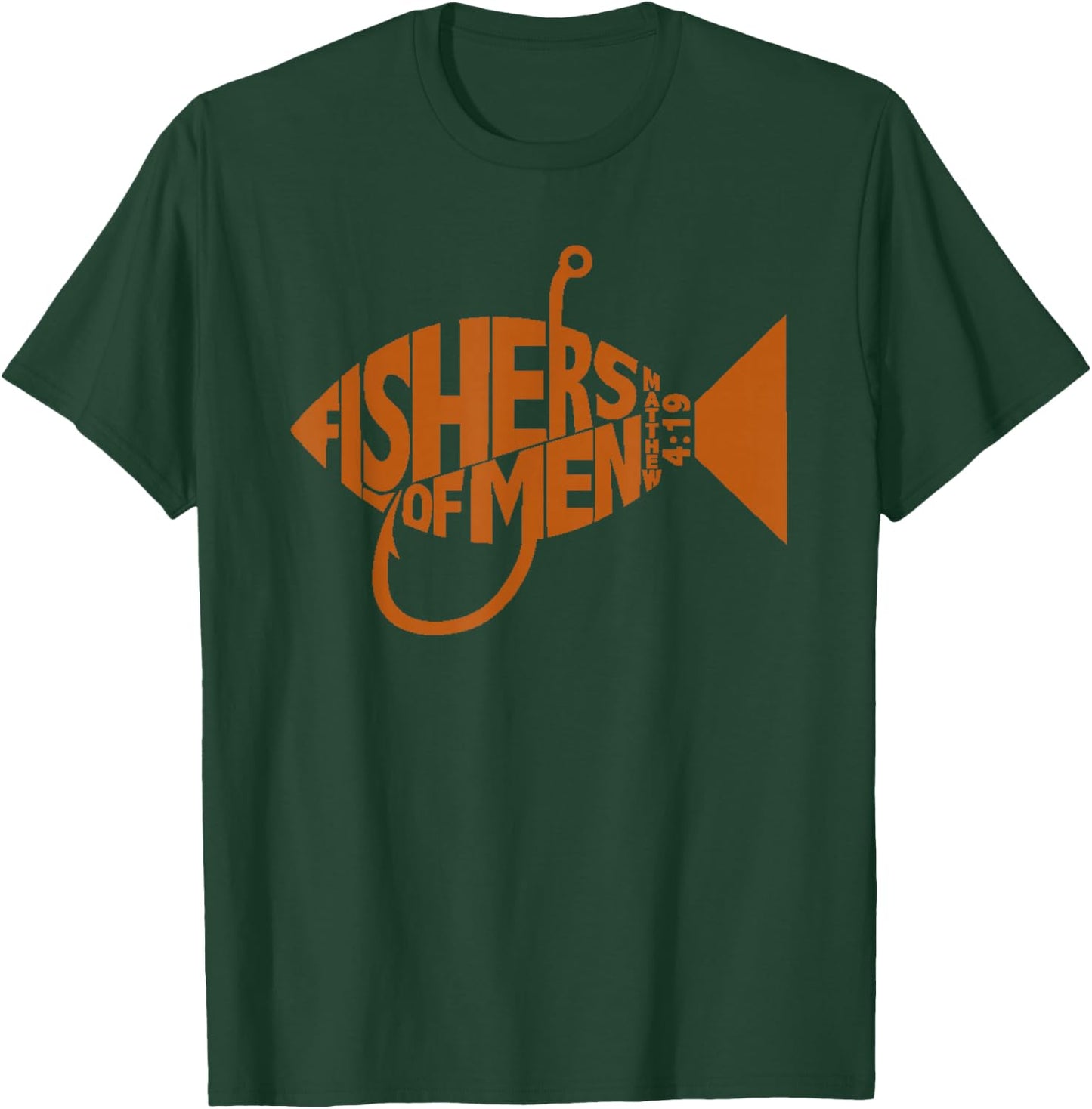 Fishers of Men shirt Christian Gifts Bible Verse T-Shirt - T-Shirt | Forest