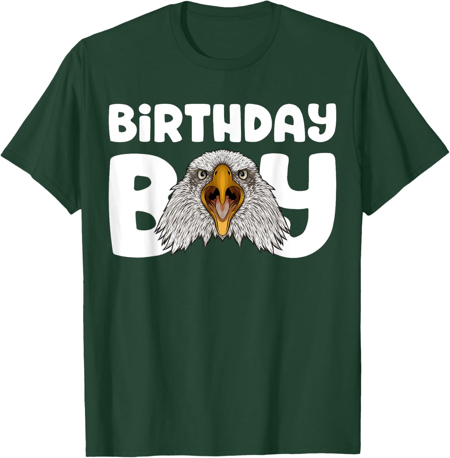 Eagle Birthday Boy Party Bird Kids Boys Bald Eagle Birthday T-Shirt - T-Shirt | Forest