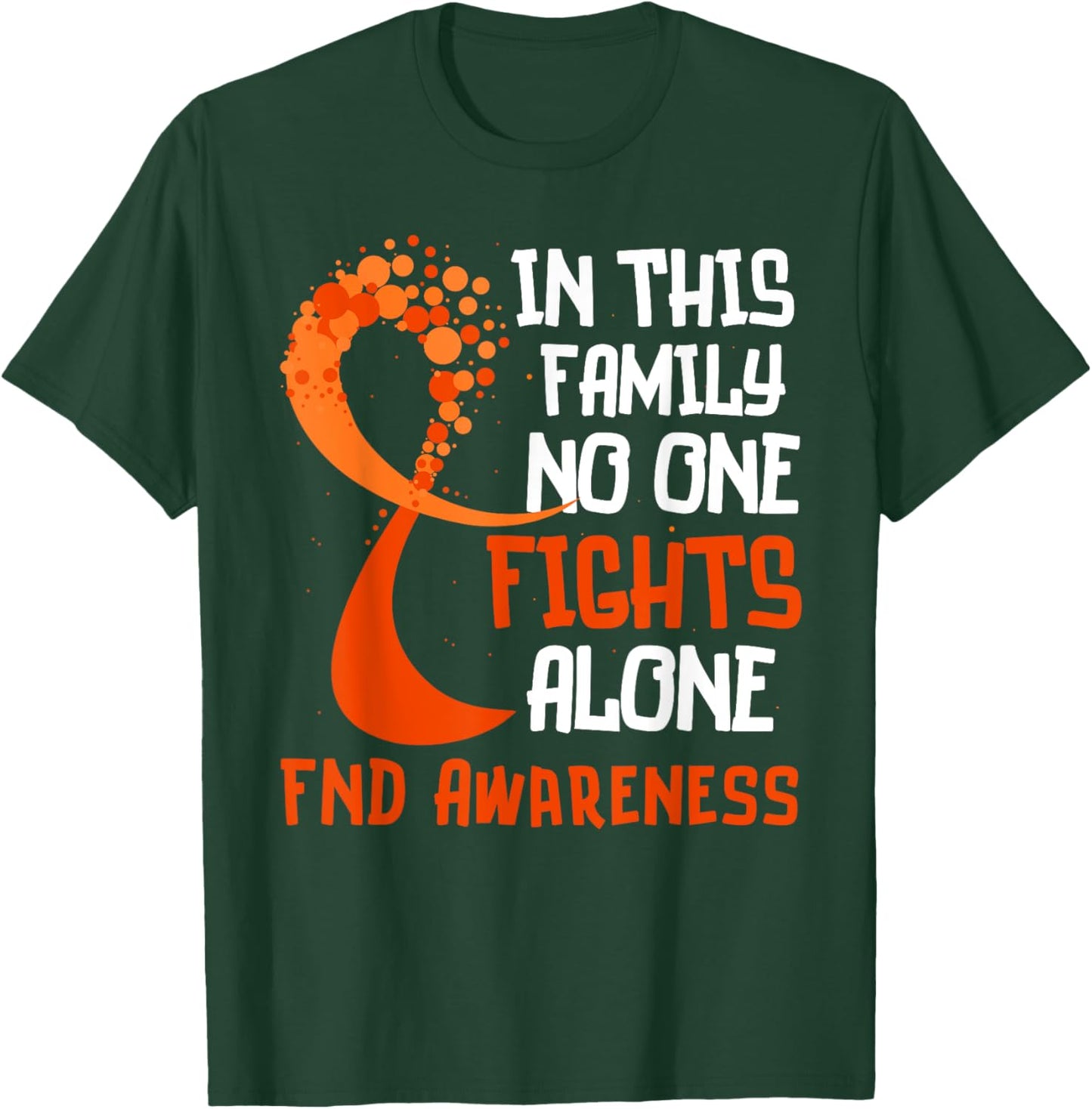 Functional Neurological Disorder Awareness FND Ribbon Family T-Shirt - T-Shirt | Forest