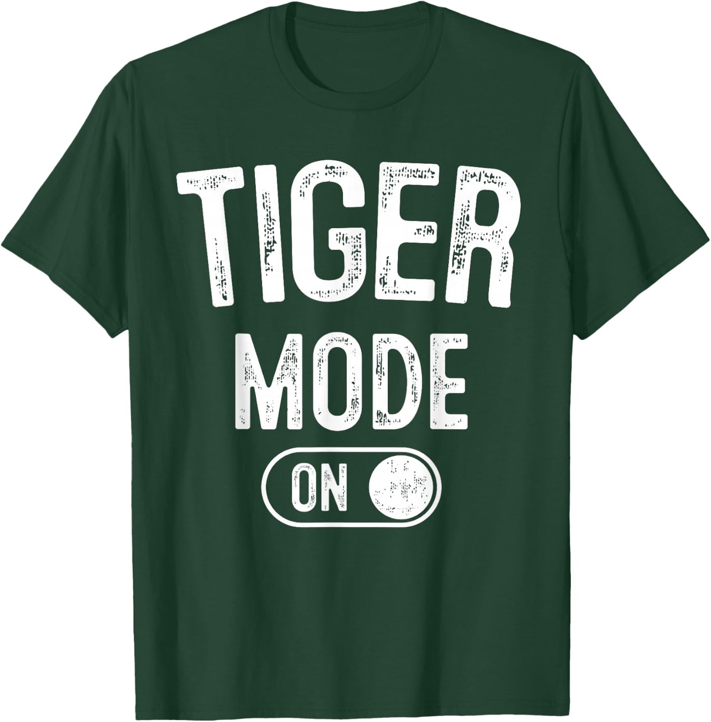 Tiger Mode On Costume Funny Striped Predator Gift Cat Lover T-Shirt - T-Shirt | Forest