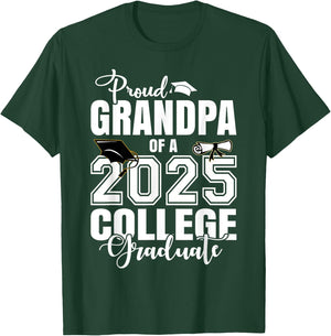 Proud Grandma Of A 2025 College Graduate Graduation T-Shirt - T-Shirt | Forest