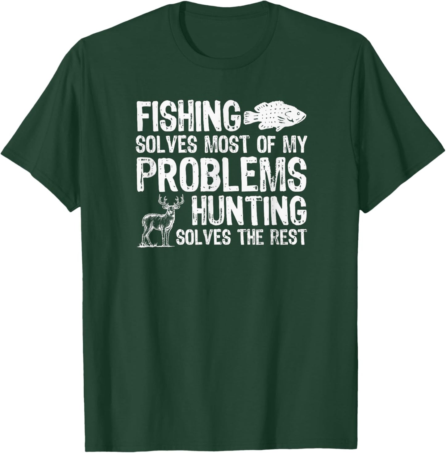 Wilderness Wisdom for Fishing & Hunting Adventures T-Shirt - T-Shirt | Forest