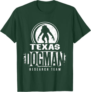 Texas Dogman Research Team Cryptid Cryptozoology T-Shirt - T-Shirt | Forest