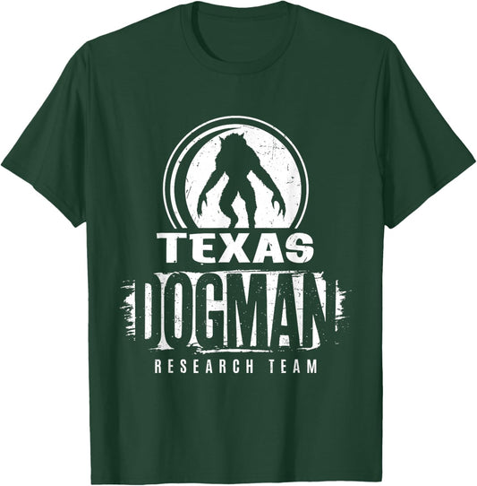 Texas Dogman Research Team Cryptid Cryptozoology T-Shirt - T-Shirt | Forest