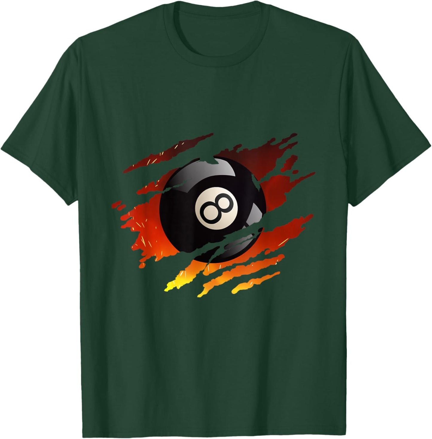 Billiards Men 8 Ball Pool Pool League Snooker Eight Ball T-Shirt - T-Shirt | Forest