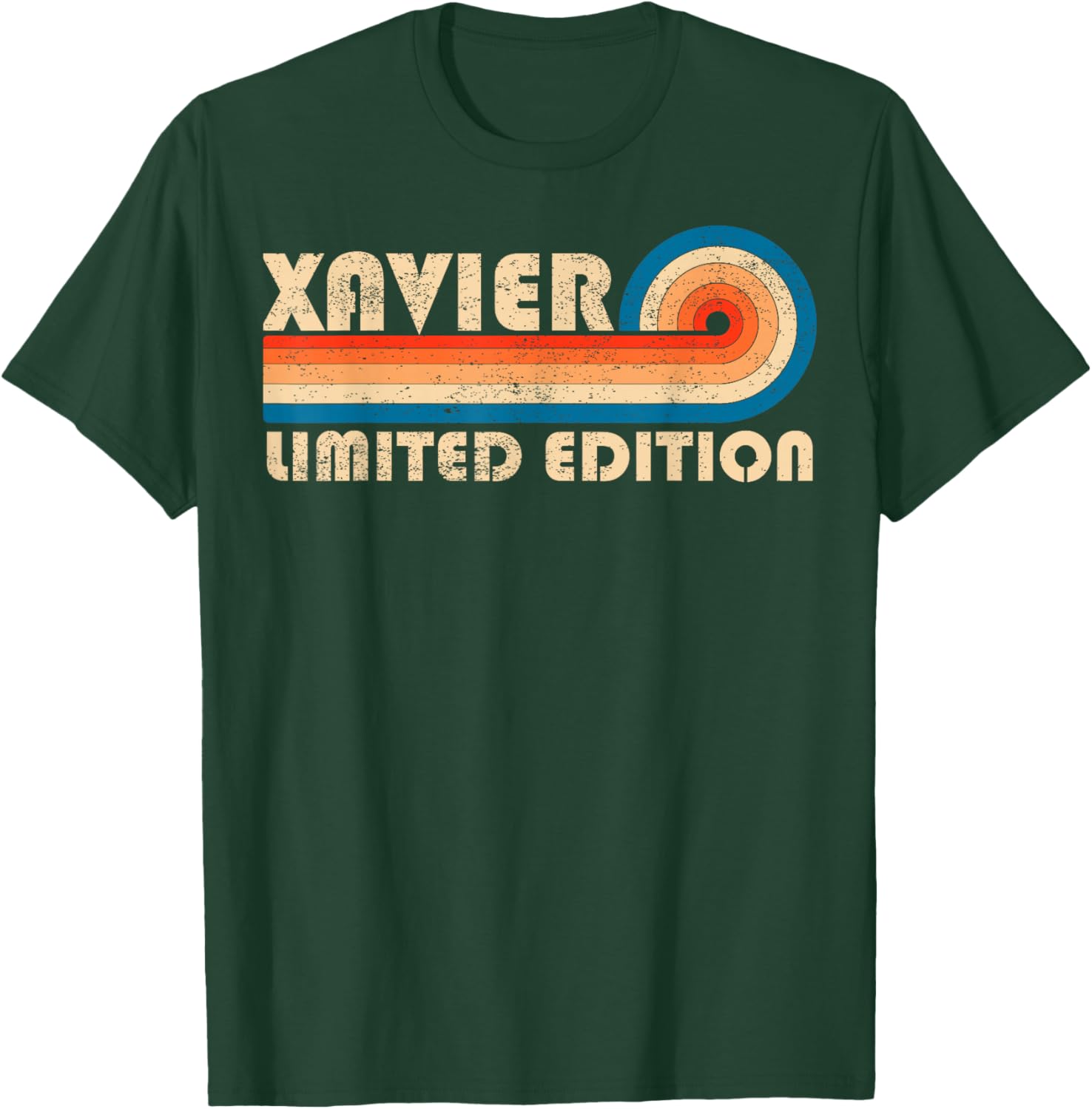 Xavier Retro 70s 80s Sunset Stripe T-Shirt - T-Shirt | Forest