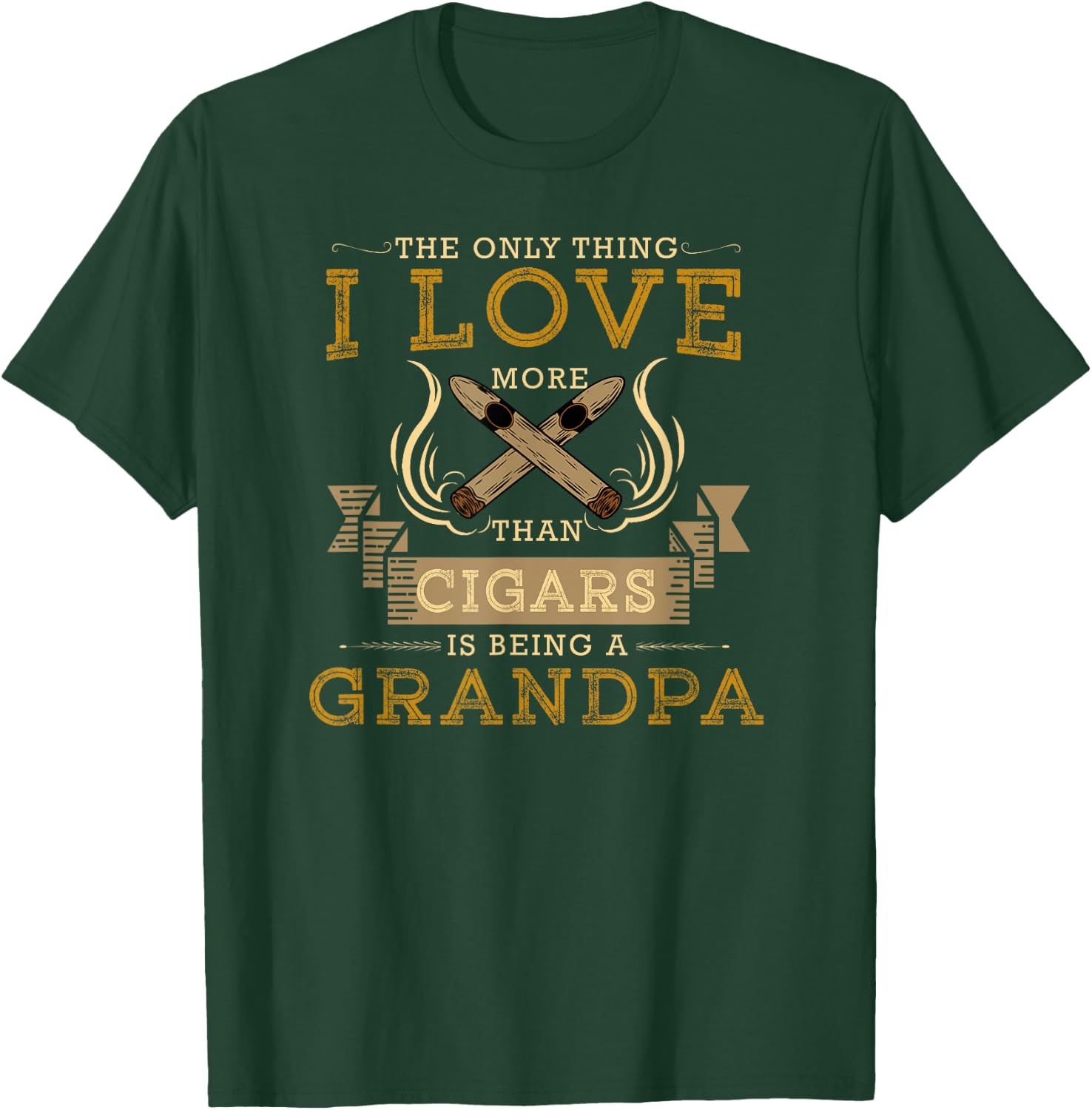Cigar Grandpa T-Shirt - T-Shirt | Forest