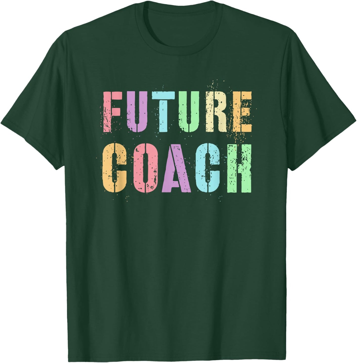 Tiny FUTURE COACH In Training Sports Wellness Trainer Girl T-Shirt - T-Shirt | Forest