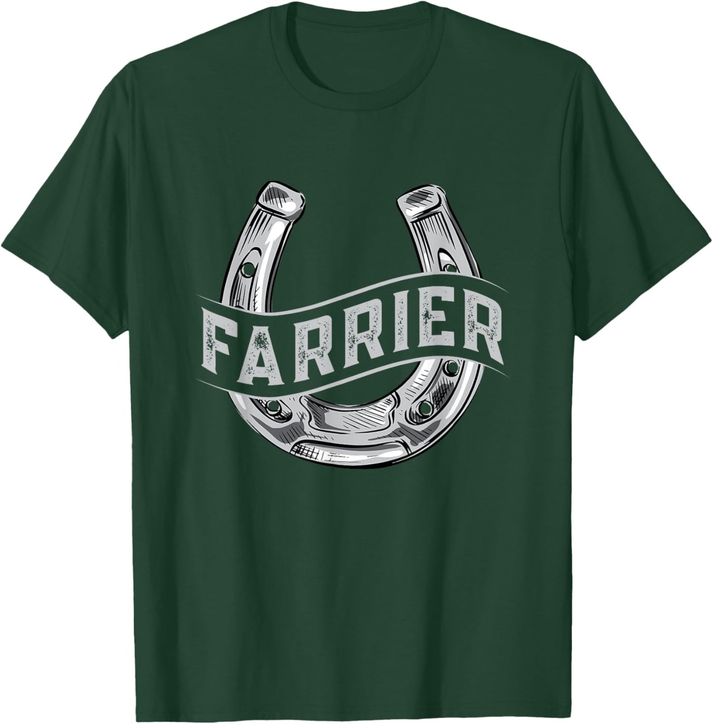 Farrier Horseshoe Equine Shoeing T-Shirt - T-Shirt | Forest