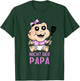 PeeKay Apparel - Fun: Lustiges Baby Dino TV-Wortspiel - Nicht der Papa (Schwarz, S, Kurzarm, Baby, Mama, Cartoon, Vatertag, Weihnachten, Geburtstag) T-Shirt - T-Shirt | Forest