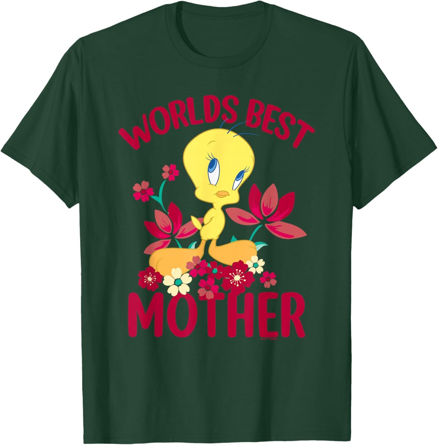 Looney Tunes Mother's Day Tweety Worlds Best Mom T-Shirt - T-Shirt | Forest