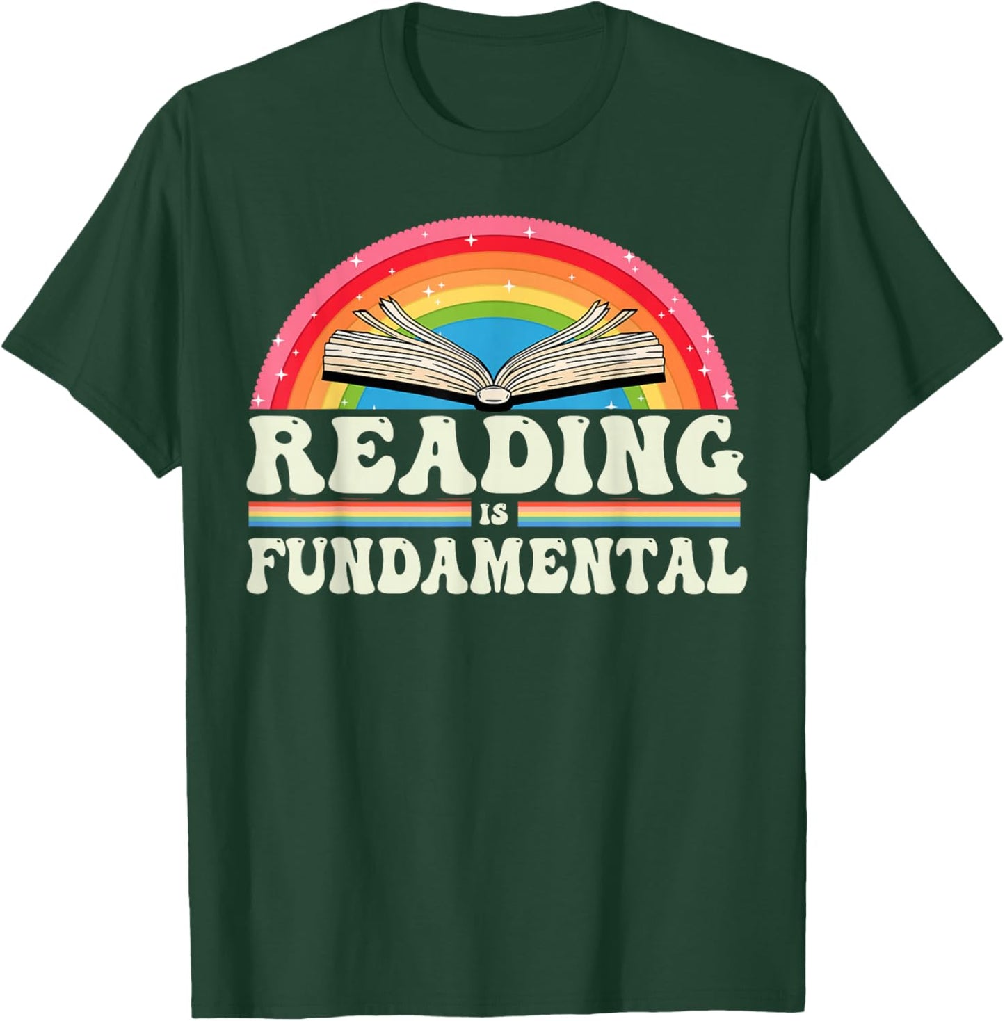 Reading Is Fundamental Geeky Bookworm Poetry Literature T-Shirt - T-Shirt | Forest