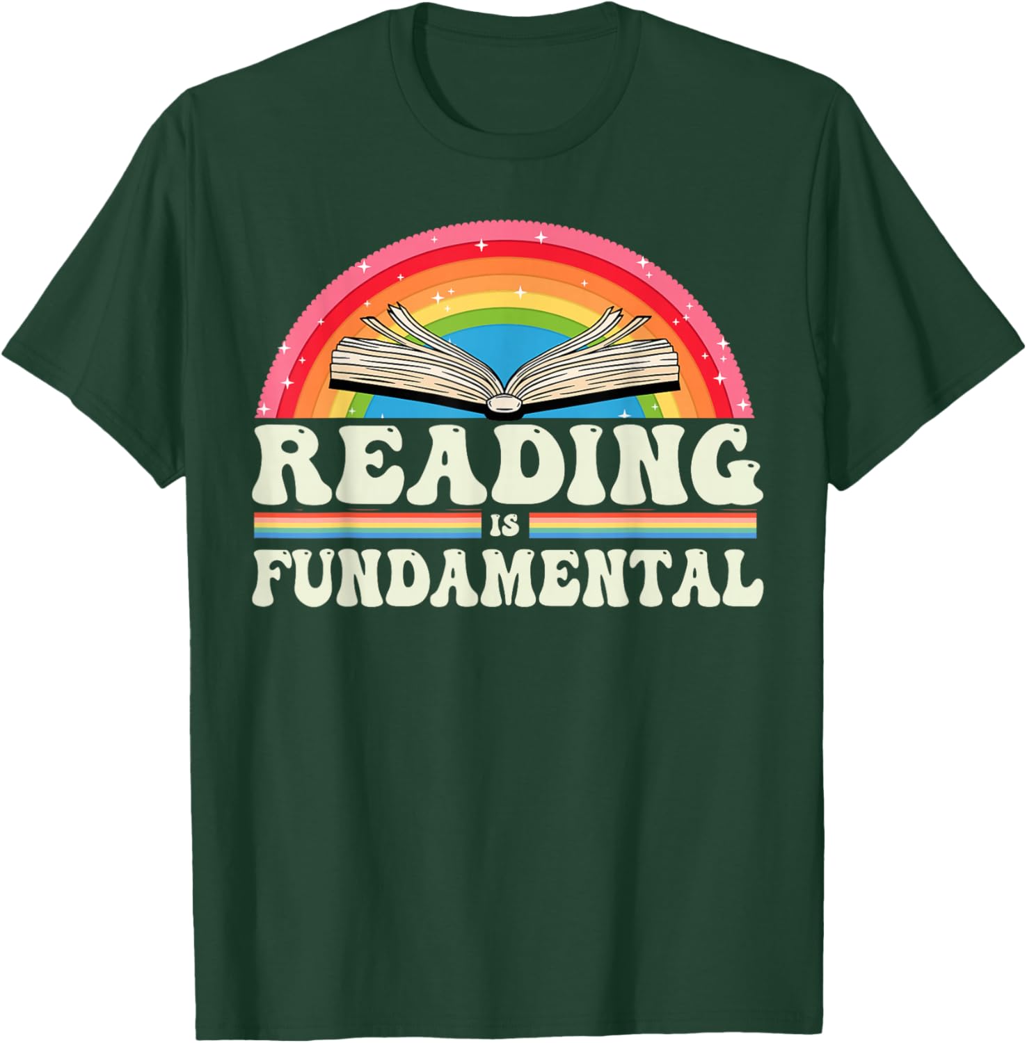 Reading Is Fundamental Geeky Bookworm Poetry Literature T-Shirt - T-Shirt | Forest