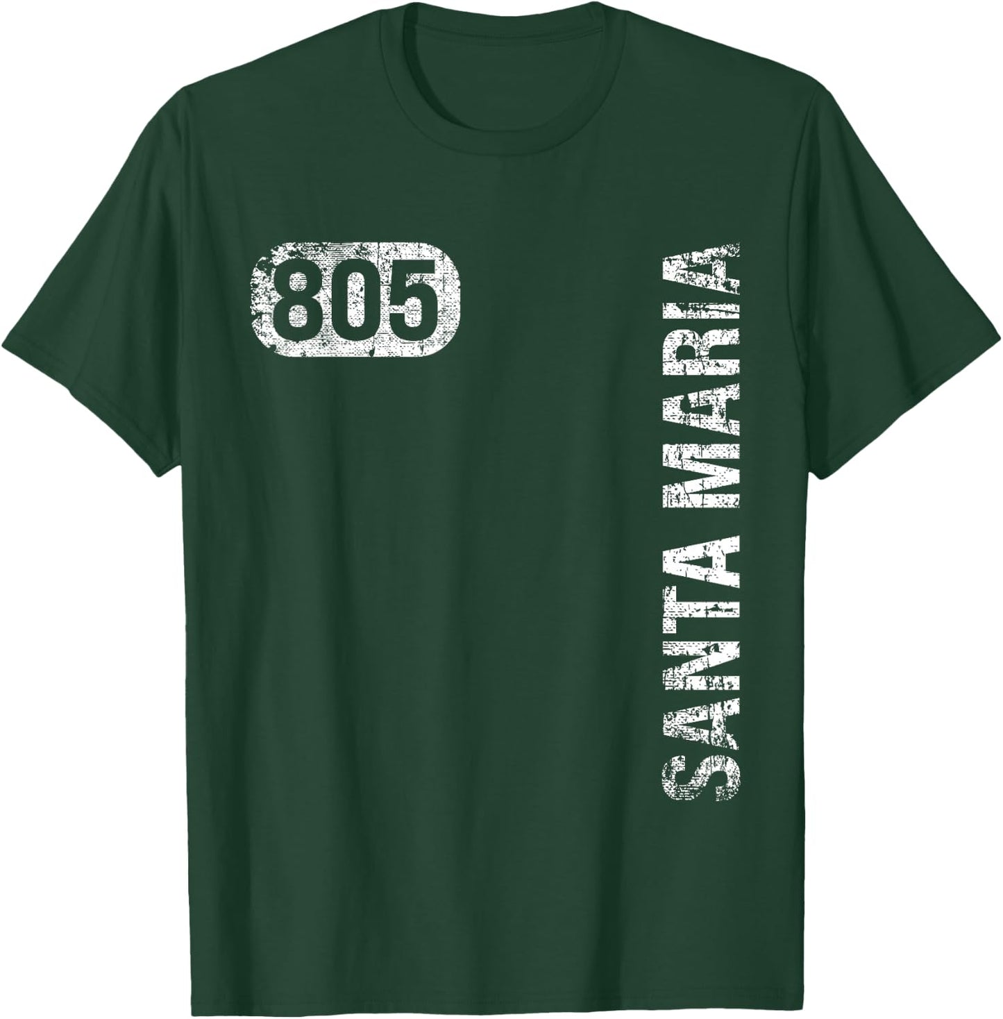 Santa Maria California 805 Area Code Vintage Retro T-Shirt - T-Shirt | Forest