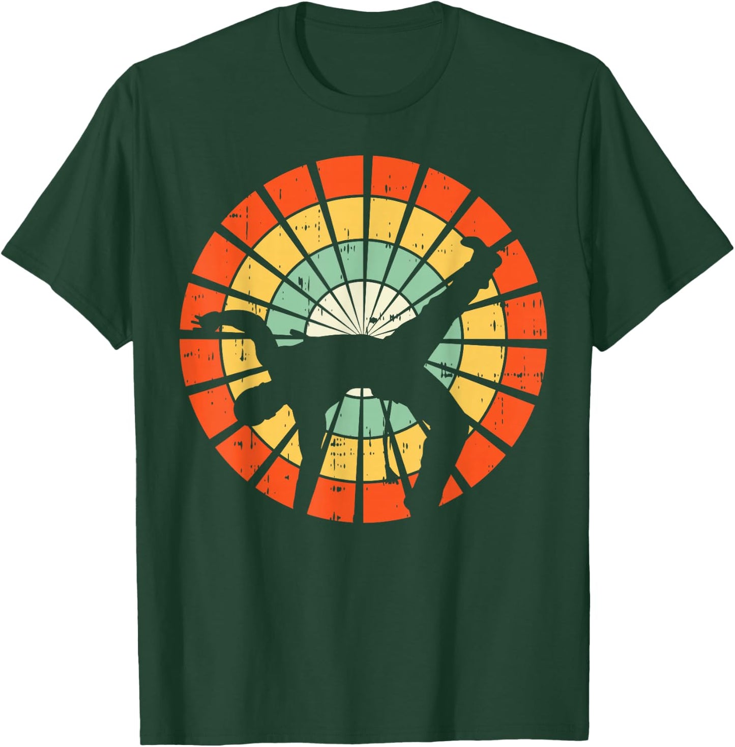 70s Capoeira Retro Brazilian Martial Arts Dance Fighter Gift T-Shirt - T-Shirt | Forest