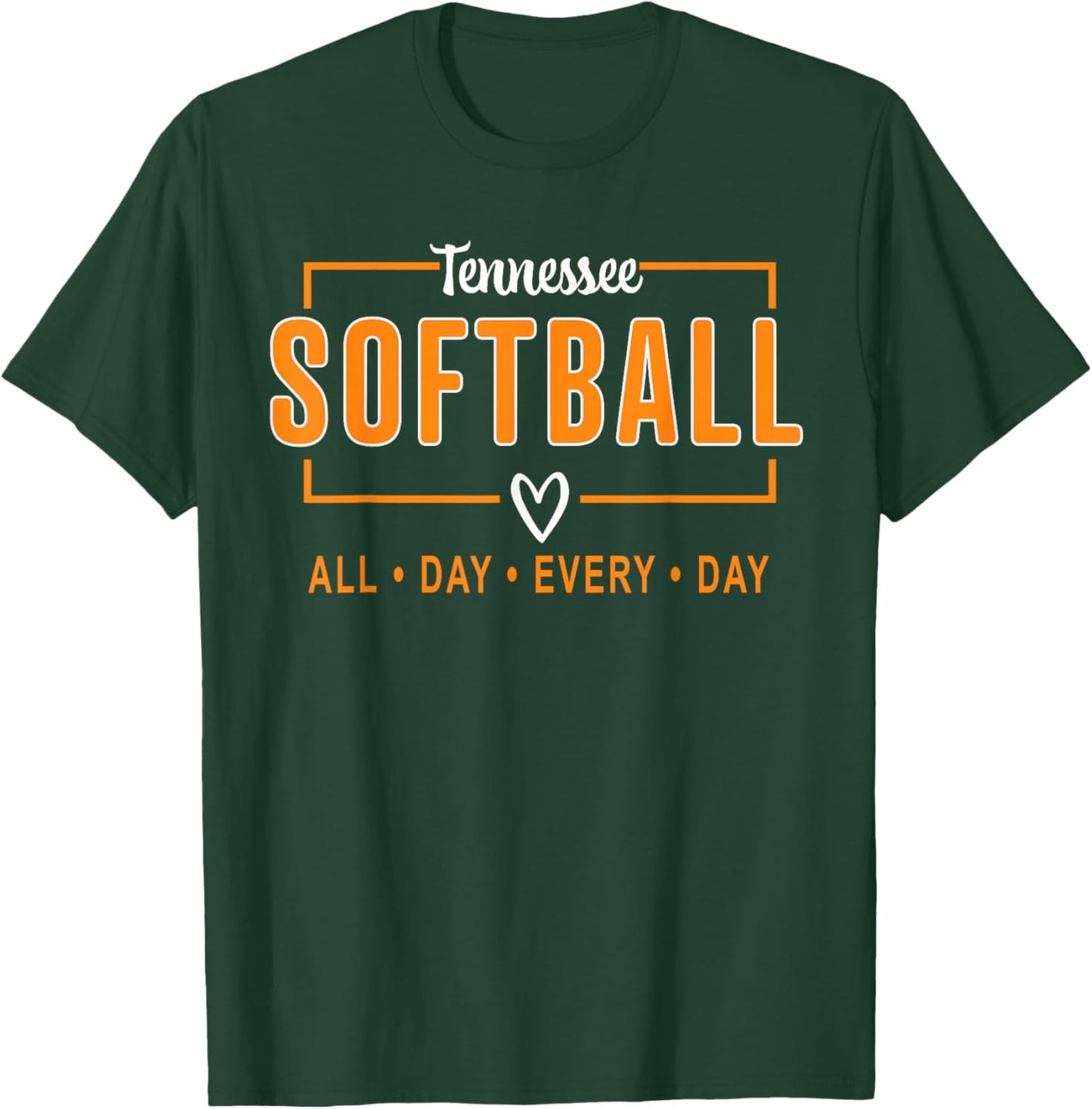 Tennessee Softball Vintage Kids Team Retro Softball Fan T-Shirt - T-Shirt | Forest