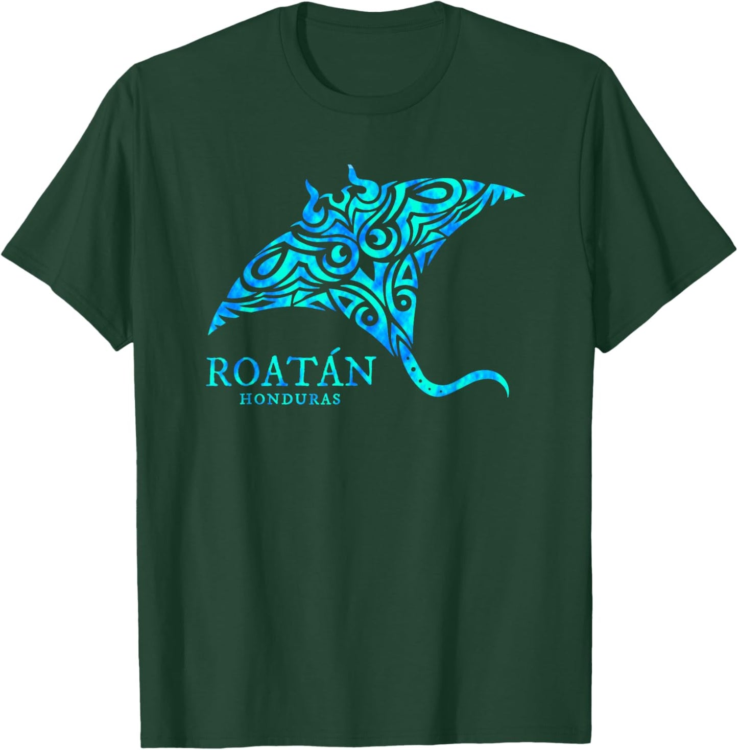 Roatan Honduras Souvenir Stingray Boys Girls Toddler T-Shirt - T-Shirt | Forest