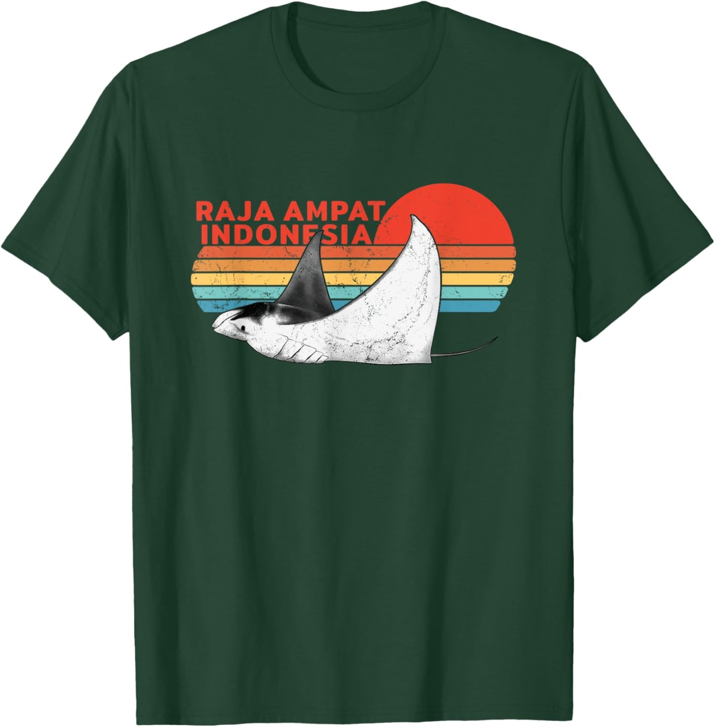 Indonesia Raja Ampat Manta Ray T-Shirt - T-Shirt | Forest