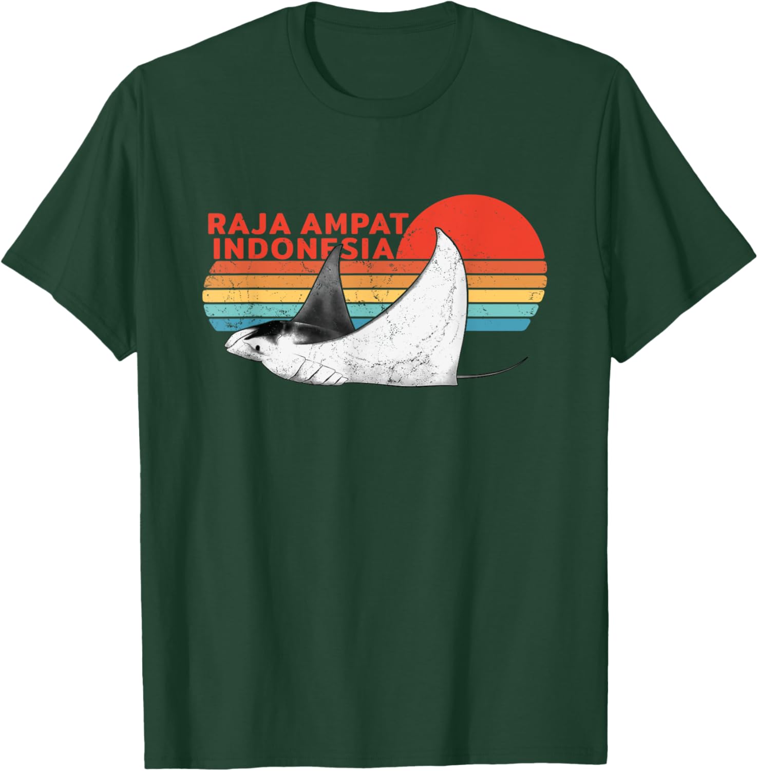 Indonesia Raja Ampat Manta Ray T-Shirt - T-Shirt | Forest