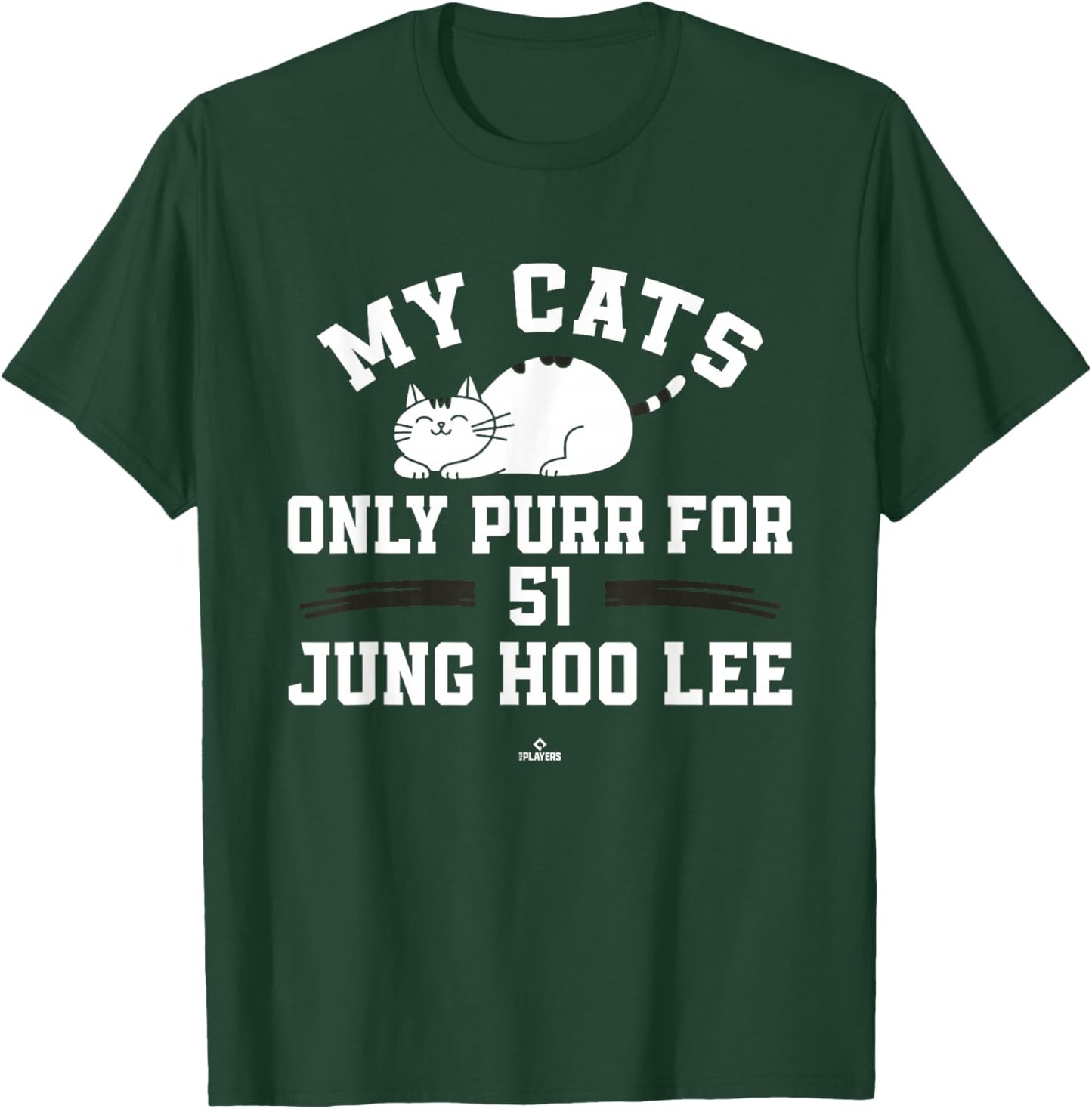 Cat Lovers for Jung Hoo Lee San Francisco Baseball MLBPA T-Shirt - T-Shirt | Forest