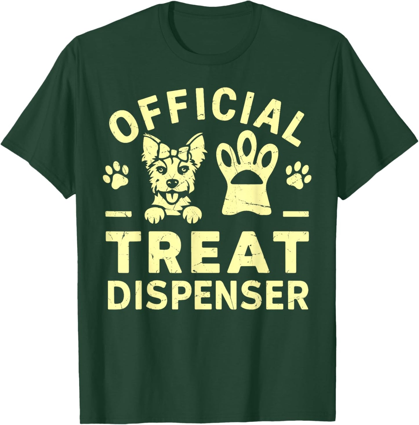 Official Treat Dispenser Dog Grandma T-Shirt - T-Shirt | Forest