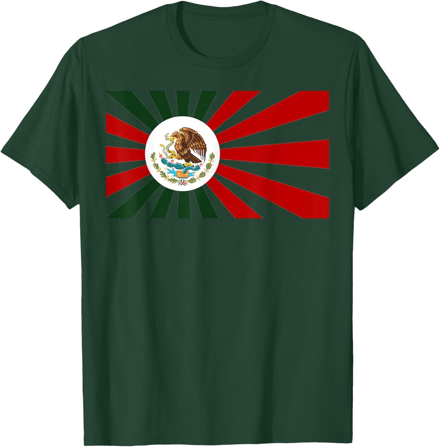 Mexican Japan Flag Japanese Mexico Anime Manga fan Mexicanos T-Shirt - T-Shirt | Forest
