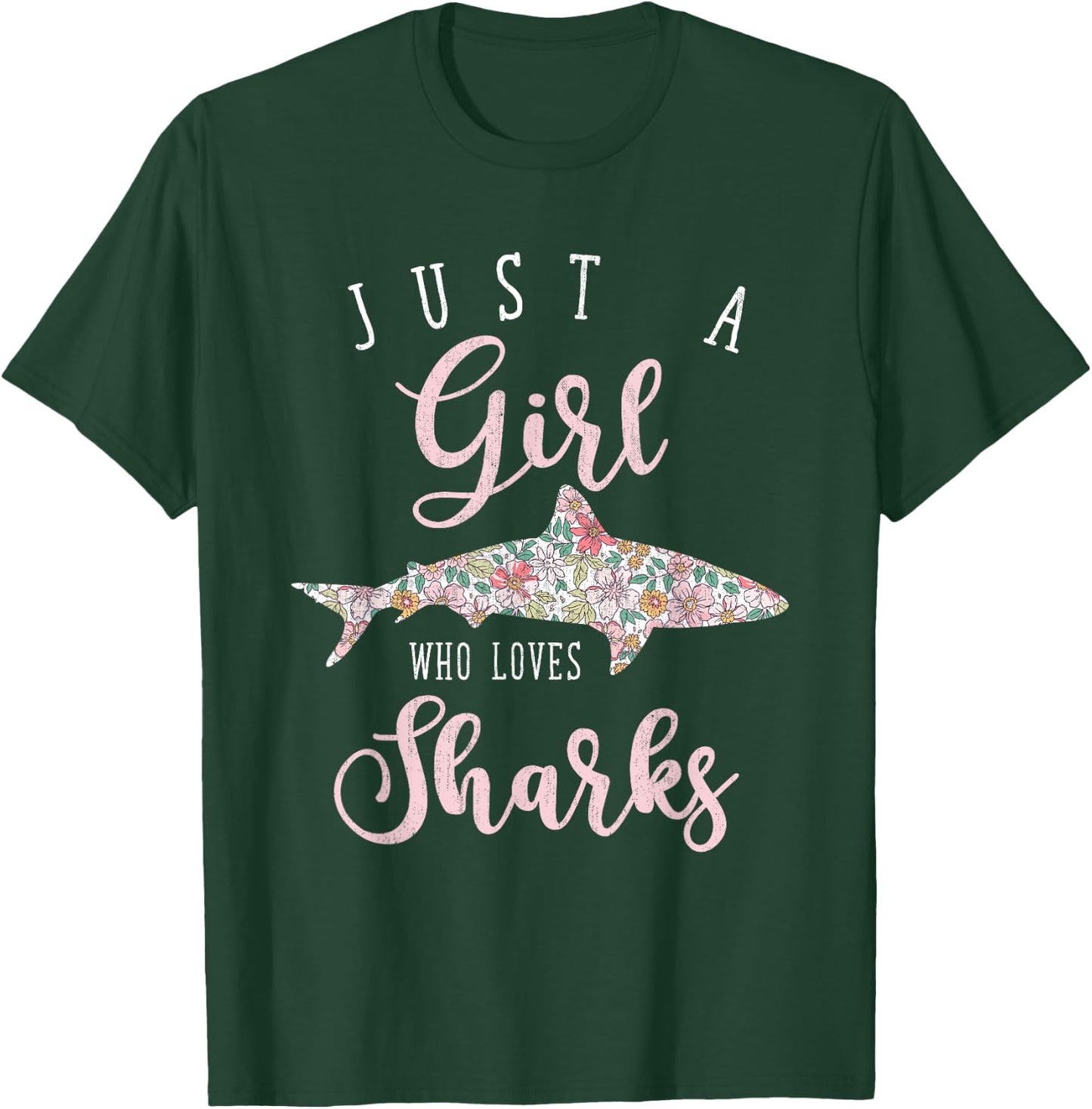Sea Monster Lover Women Girls Kids Gift Shark T-Shirt - T-Shirt | Forest
