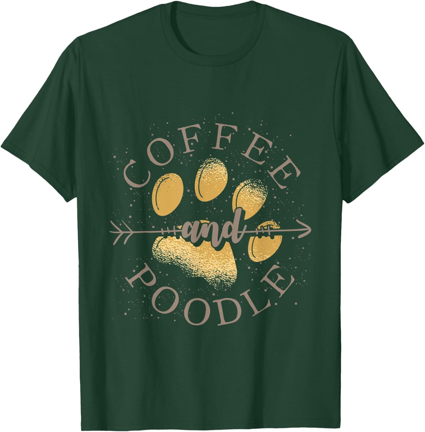 Coffee And Poodle T-Shirt - T-Shirt | Forest