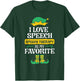 I Love Speech Speech Therapy is My Favorite T-Shirt - T-Shirt | Forest