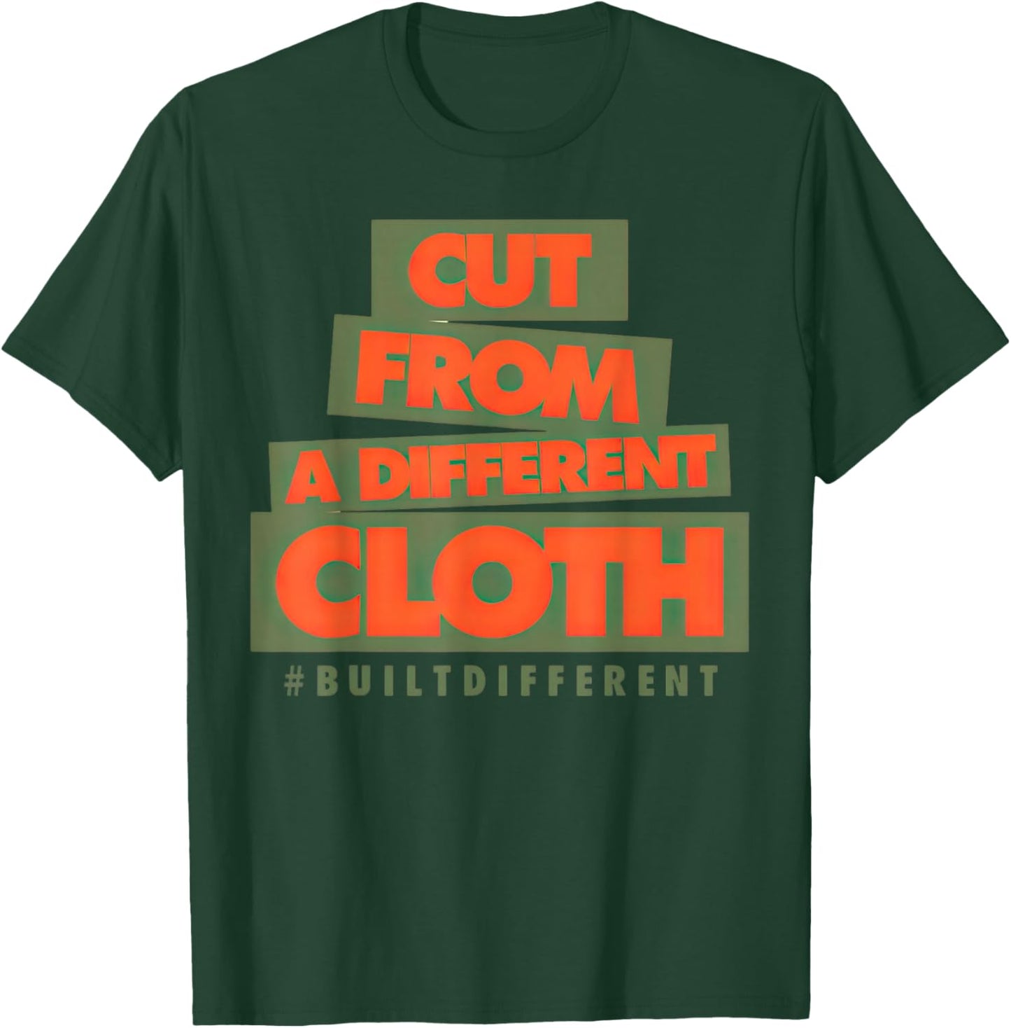 Olive Army Solar Orange Color Match T-Shirt - T-Shirt | Forest