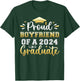 Proud Boyfriend of a 2024 Graduate Senior Graduation Men T-Shirt - T-Shirt | Forest