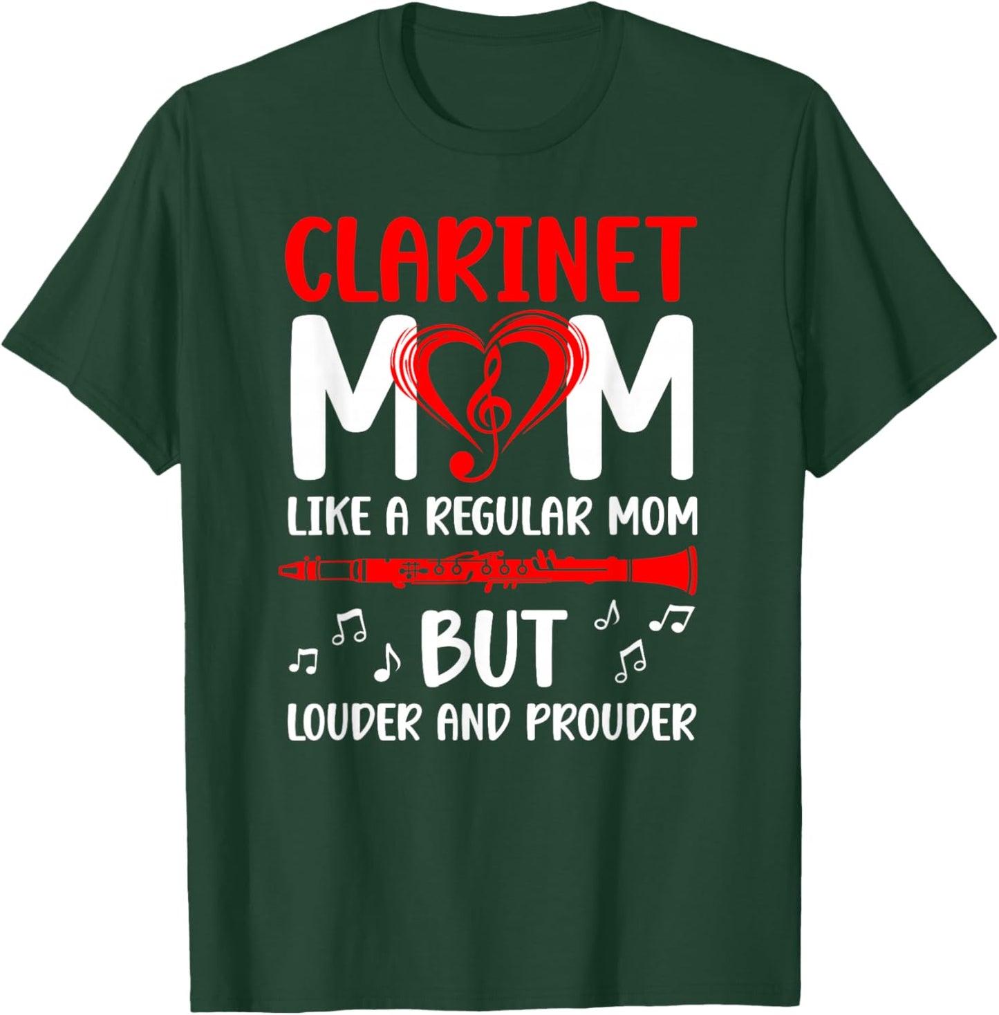 Clarinet Mom Definition Mom of A Clarinet Player Mama T-Shirt - T-Shirt | Forest