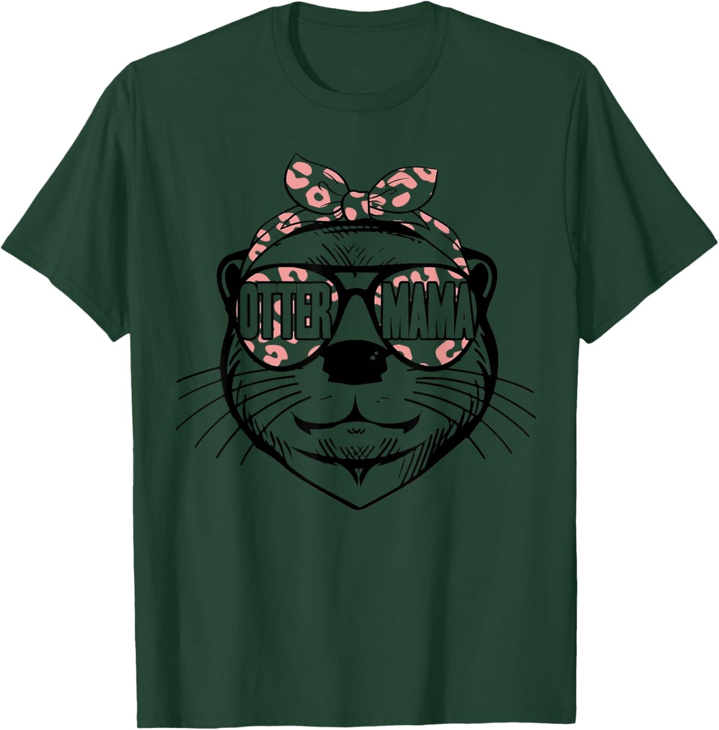 Cute Otter Mama for Otter Mom on Mothers Day T-Shirt - T-Shirt | Forest