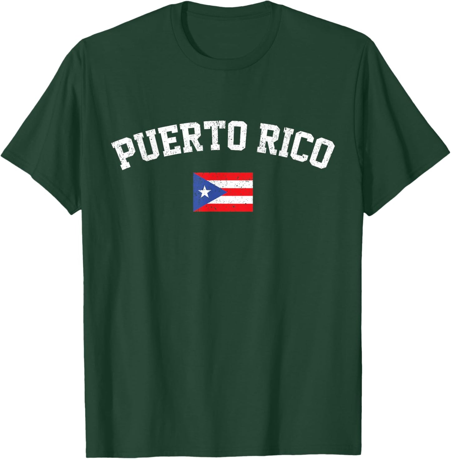 Puerto Rican Tourist Holiday Puerto Rico Flag T-Shirt - T-Shirt | Forest