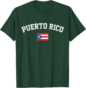 Puerto Rican Tourist Holiday Puerto Rico Flag T-Shirt - T-Shirt | Forest