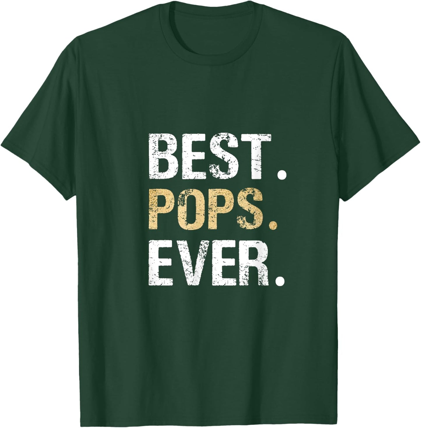 Birthday Fathers Day Christmas Gifts for Pops Pops Gift from Granddaughter Grandson Best Pops Ever T-Shirt - T-Shirt | Forest