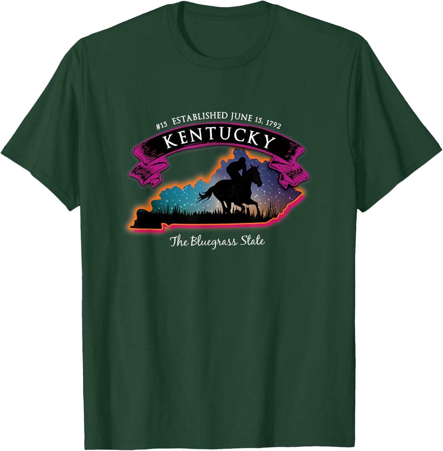 Kentucky Horse Racing Souvenir T-Shirt - T-Shirt | Forest