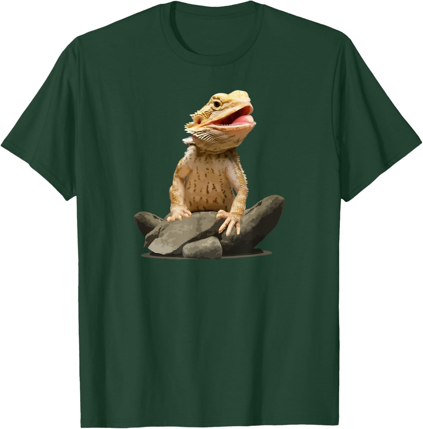 Bearded Dragon Shirt Youth Gecko Lizard Animal T-Shirt - T-Shirt | Forest