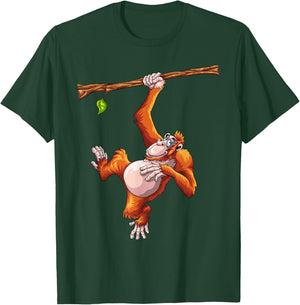 Cool Orangutan Art Women Kids Orangutan Apes Lover T-Shirt - T-Shirt | Forest