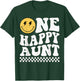 One Happy Dude Aunt 1st Birthday Family Matching T-Shirt - T-Shirt | Forest
