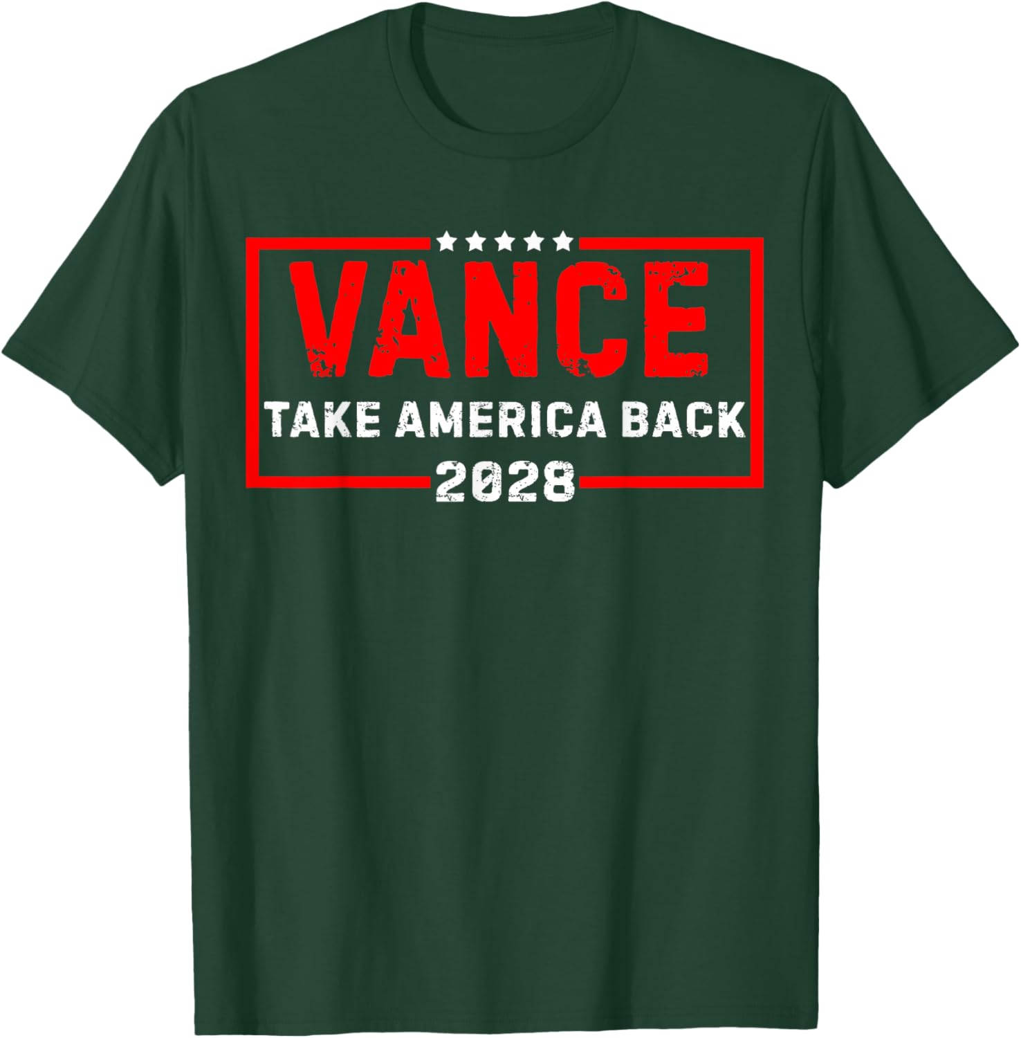 Vance 2028 President US Flag Vintage Election Campaign 28 T-Shirt - T-Shirt | Forest