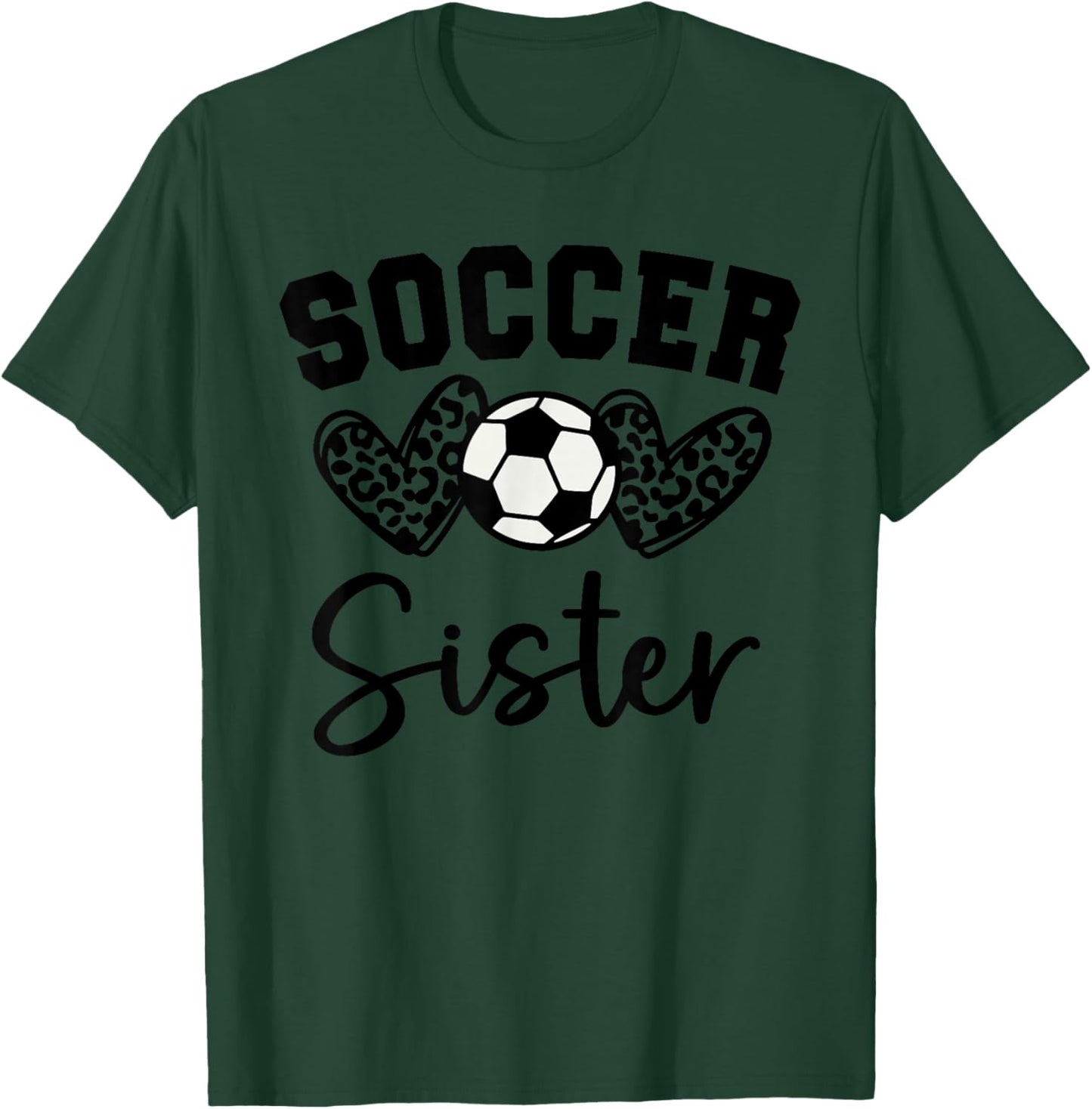 Soccer Sister Matching Family Soccer T-Shirt - T-Shirt | Forest