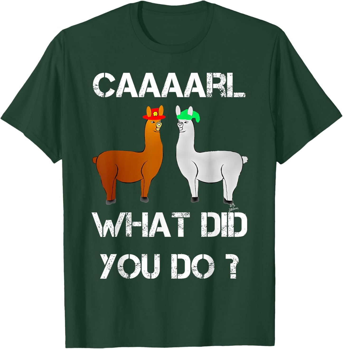 Lamas mit Hütts Karl was du dan? Funny Lama T-Shirt - T-Shirt | Forest