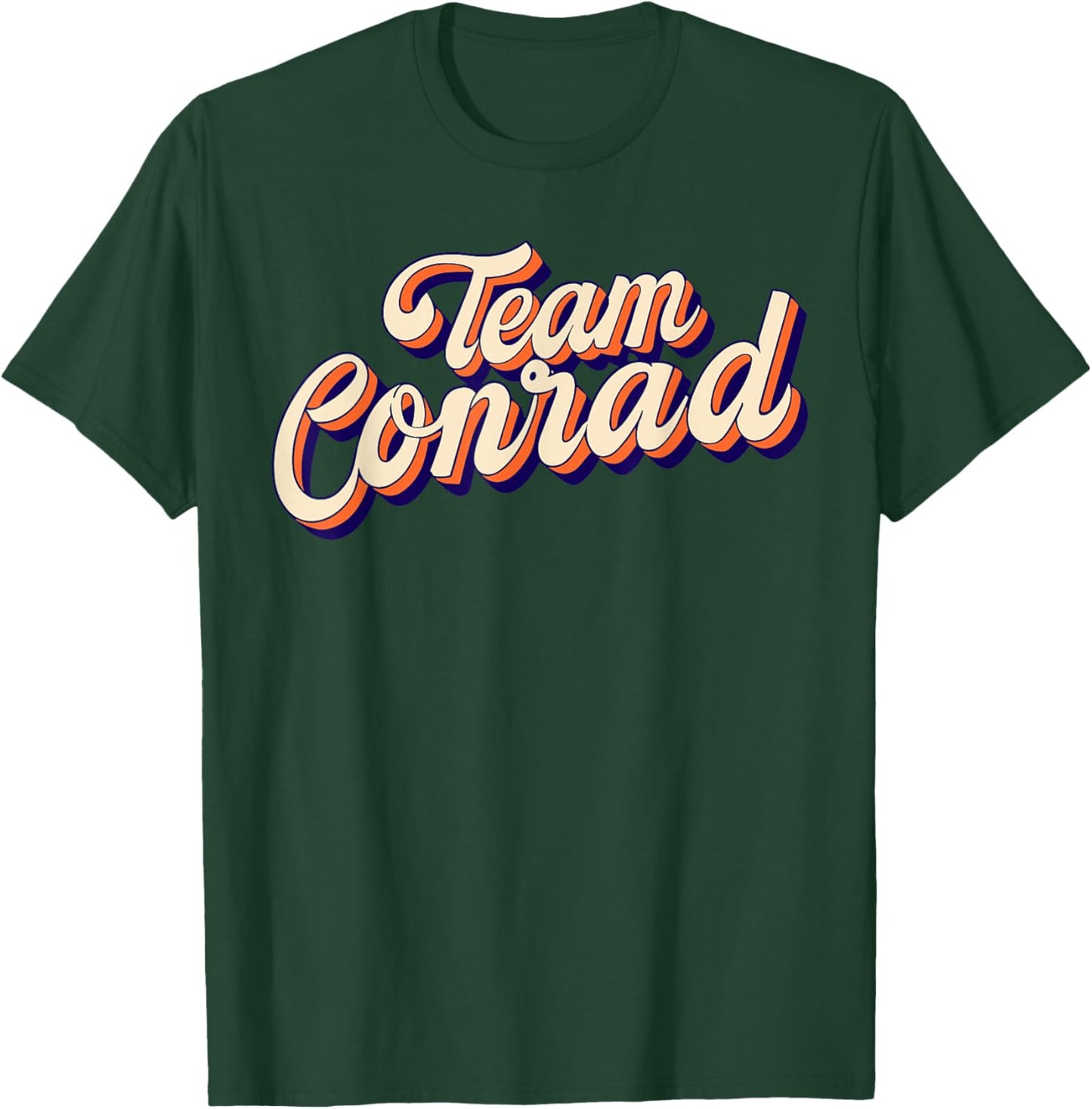 Team Conrad Retro Groovy T-Shirt - T-Shirt | Forest