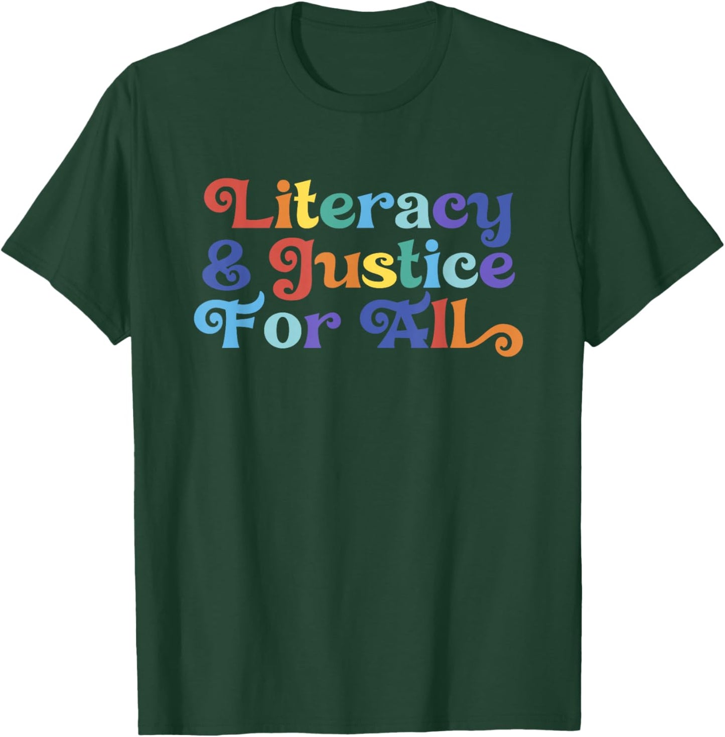 Literacy and Justice for All Protect Libraries Banned Books T-Shirt - T-Shirt | Forest