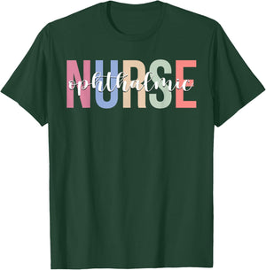 Ophthalmic Nurse RN Nursing Ophthalmology T-Shirt - T-Shirt | Forest
