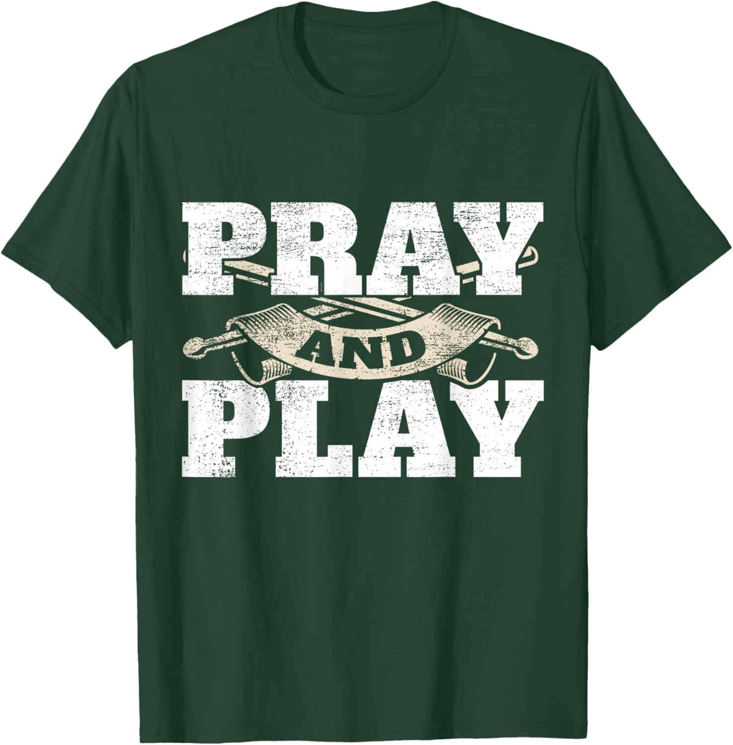 Christian Worship Band Pray & Play Drums Christian Drummer T-Shirt - T-Shirt | Forest