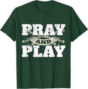 Christian Worship Band Pray & Play Drums Christian Drummer T-Shirt - T-Shirt | Forest